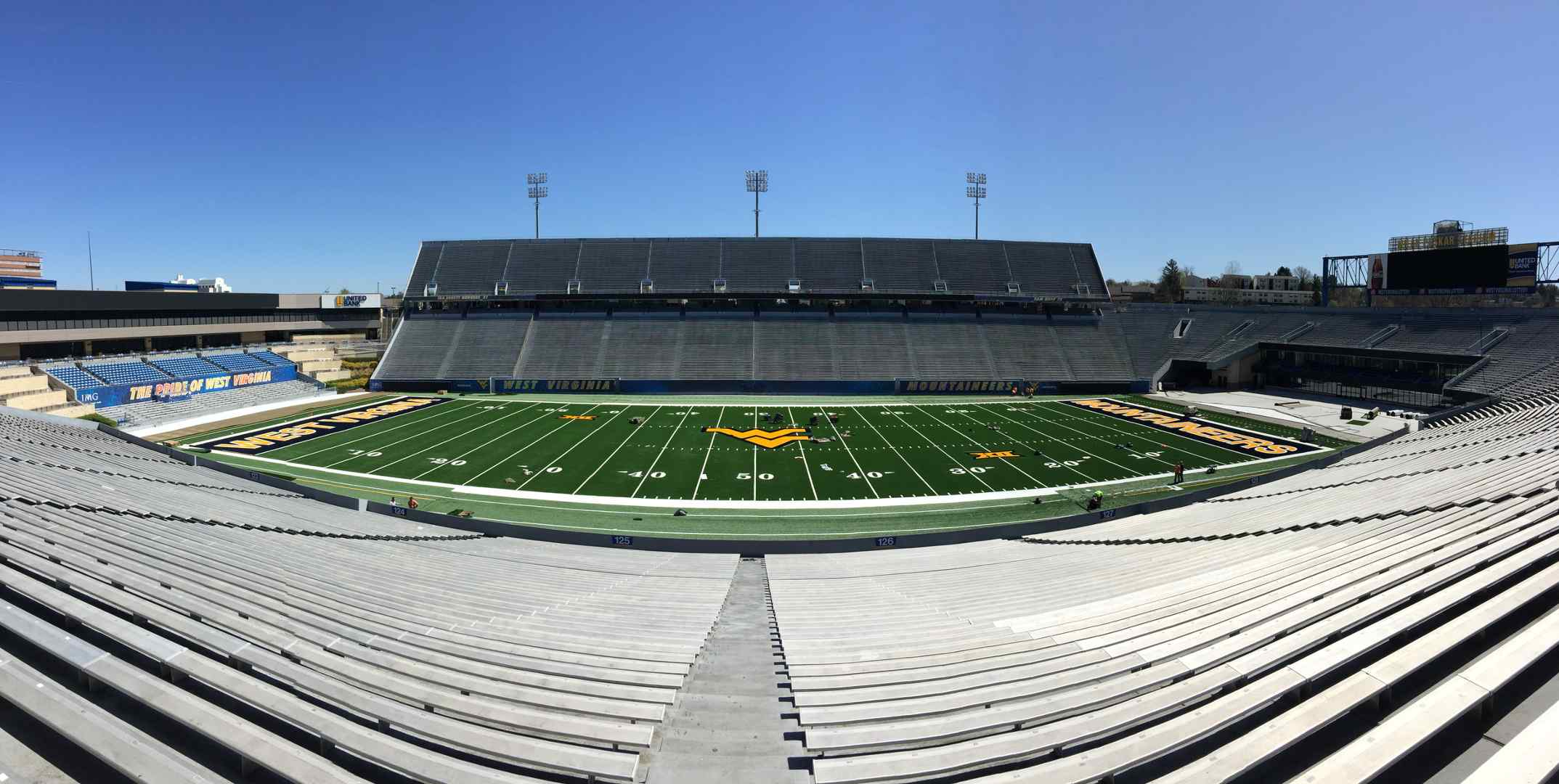 WVU Turf Field from Press Box Featured Projects